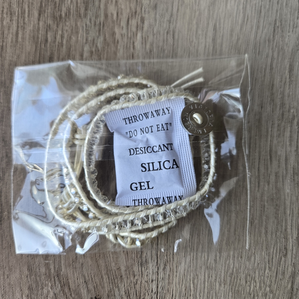 Victoria Emerson Cream and Gold Bracelet